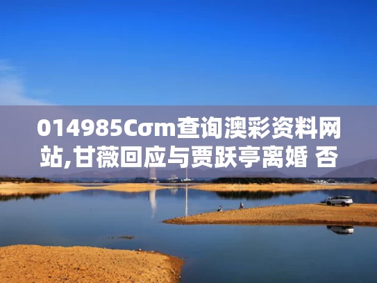 014985Cσm查询澳彩资料网站,甘薇回应与贾跃亭离婚 否认拿40亿