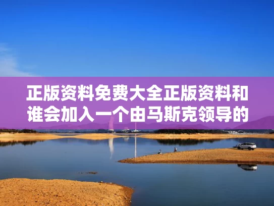 正版资料免费大全正版资料和谁会加入一个由马斯克领导的政党与马斯克加入特斯拉